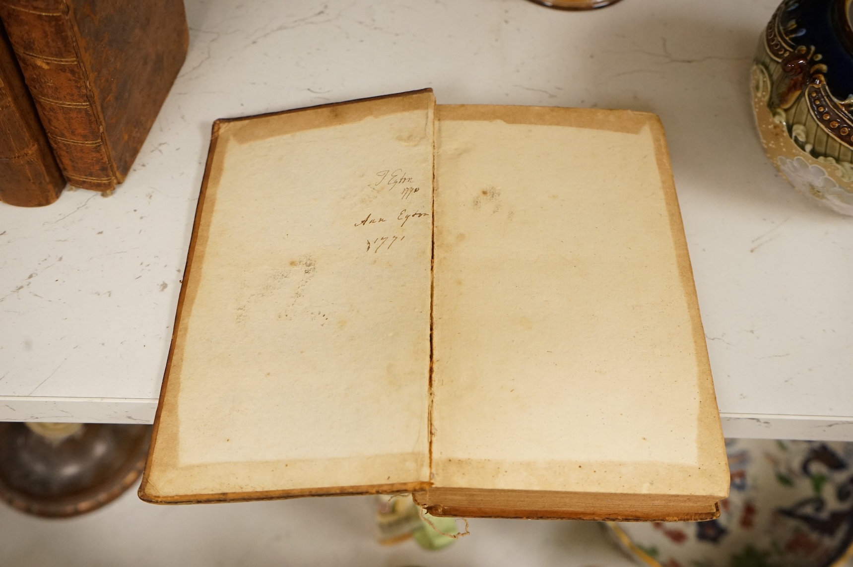 The Mirror in three volumes, 1779-80, with leather bound volumes of Tatler (13)